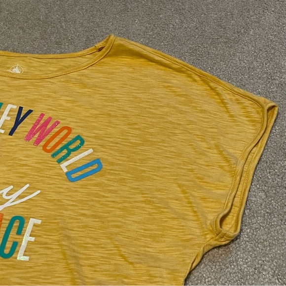 🔥 3/$20 DisneyParks! sparkle! DisneyWorld is my Happy Place t-shirt - sz Lg - Picture 8 of 12